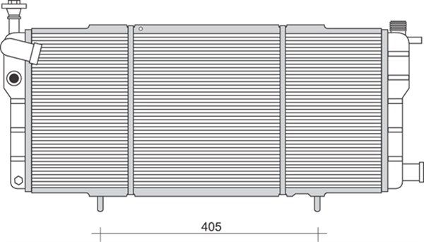 MAGNETI MARELLI radiatorius, variklio aušinimas 350213984000